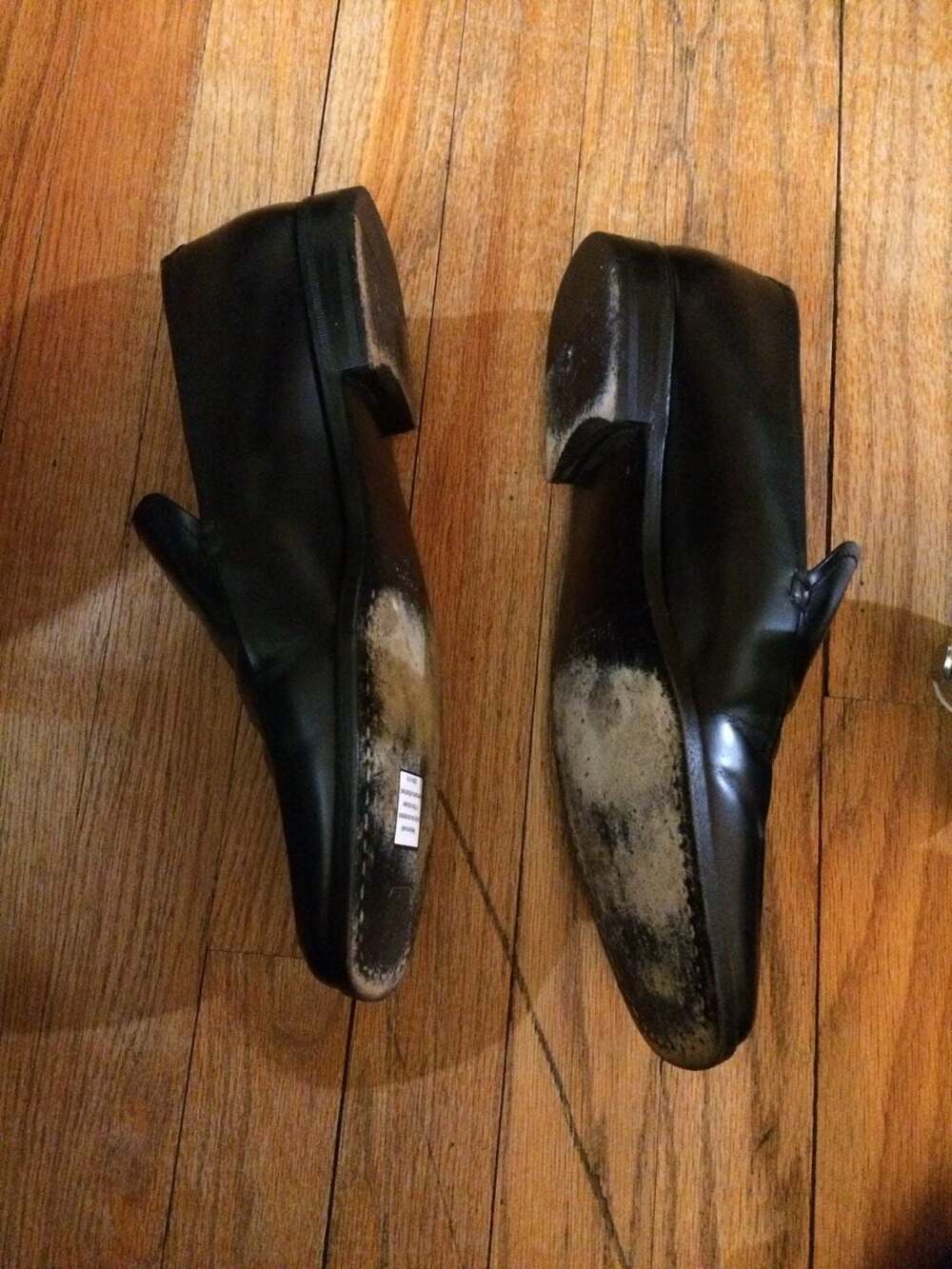 Prada Black Leather Loafers Size 6.5 - Picture 2 of 6